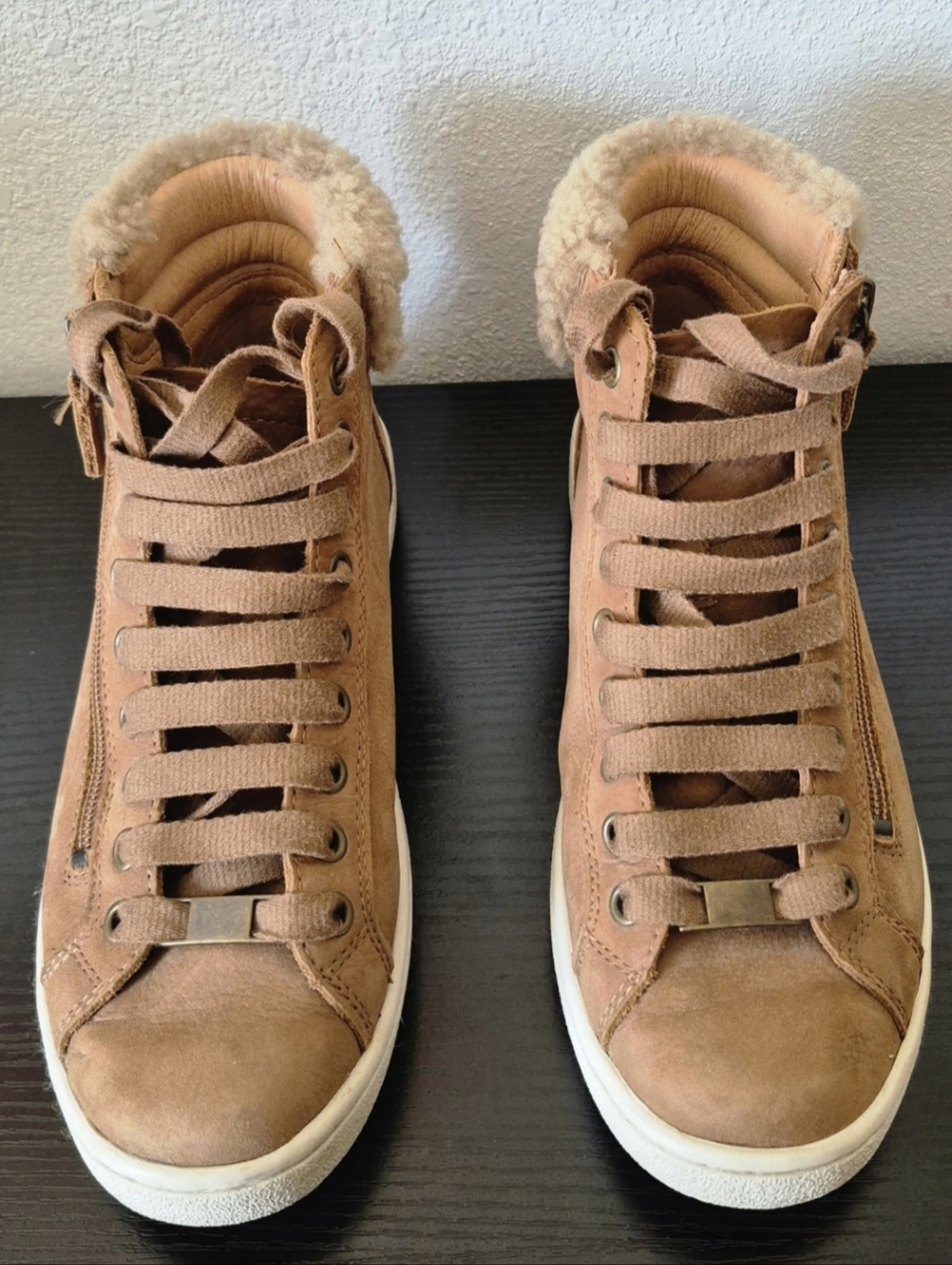 UGG Olive High Top Sneaker Boot - Size 7.5